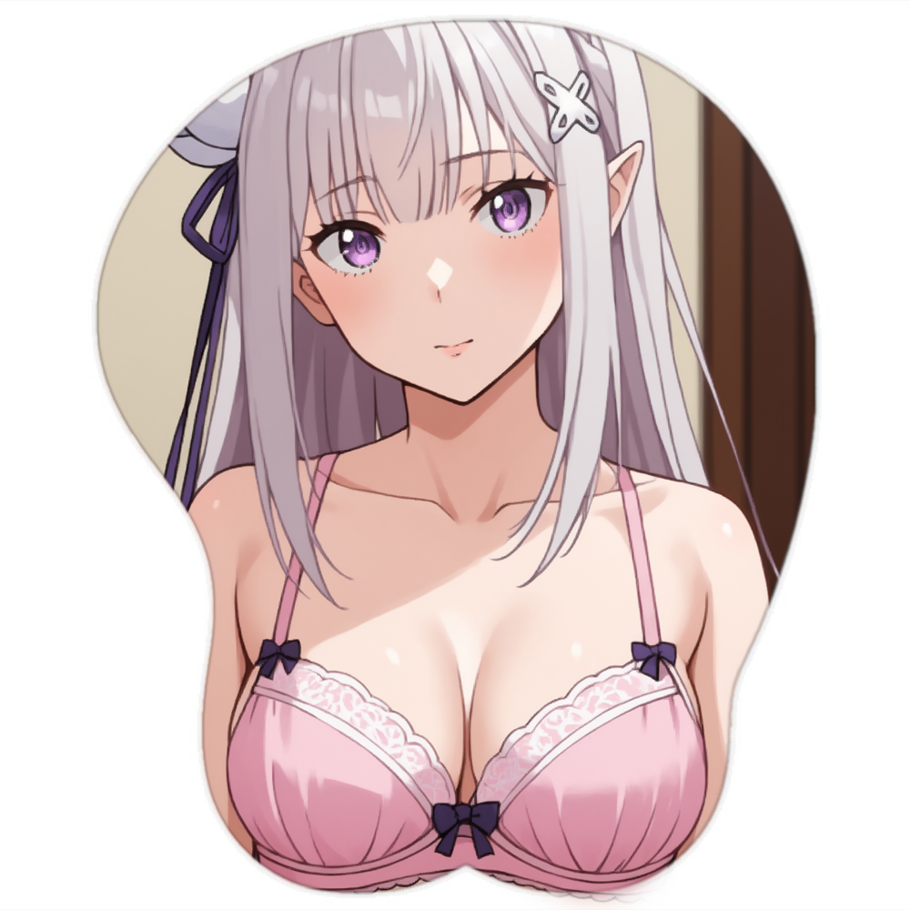 Emilia Hentai Mousepad 3D Boobs Re Zero #3 - Waifuz.net