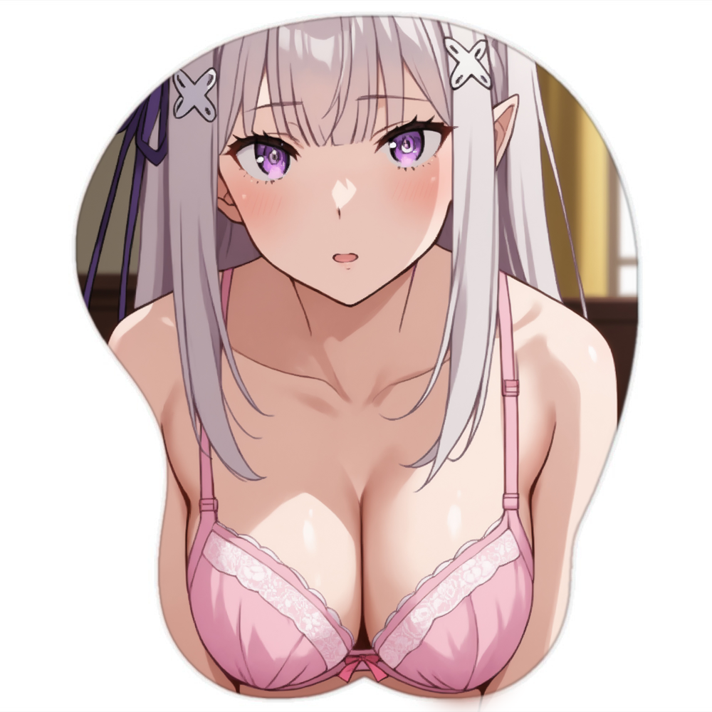Emilia Hentai Mousepad 3D Boobs Re Zero #4 - Waifuz.net
