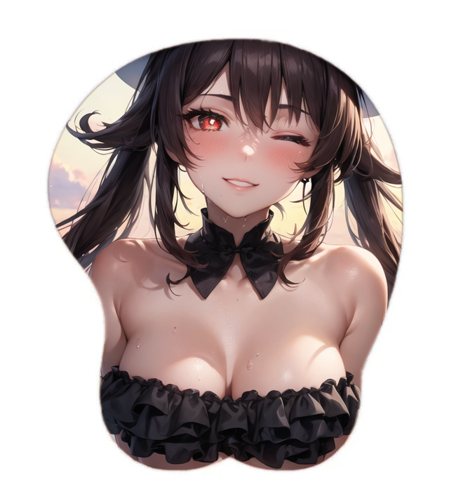 Hu Tao Hentai Mousepad 3D Boobs Genshin Impact #1 - Waifuz.net