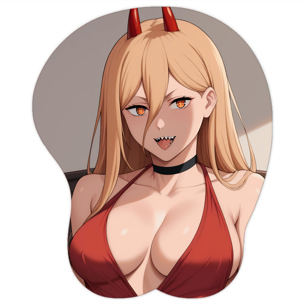 Power Hentai Mousepad 3D Boobs Chainsaw Man #9 - Waifuz.net