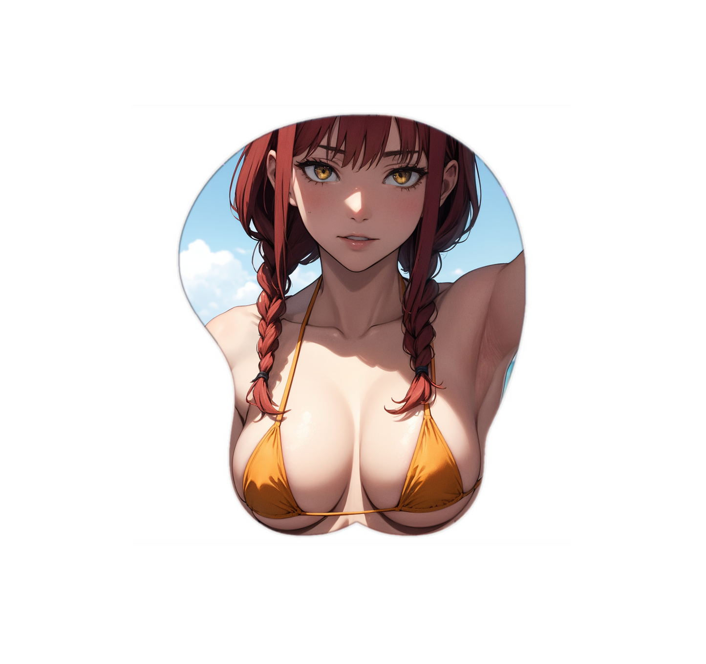 Makima Hentai Mousepad 3D Boobs Chainsaw Man #1 - Waifuz.net