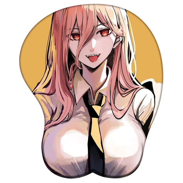 Power Hentai Mousepad 3D Boobs Chainsaw Man #4 - Waifuz.net