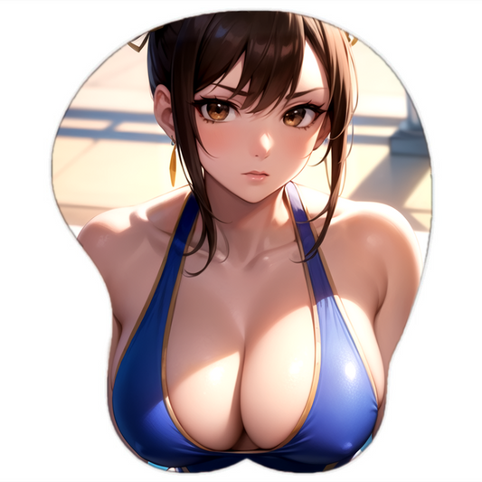 Chun Li Hentai Mousepad 3D Boobs Street Fighter #3