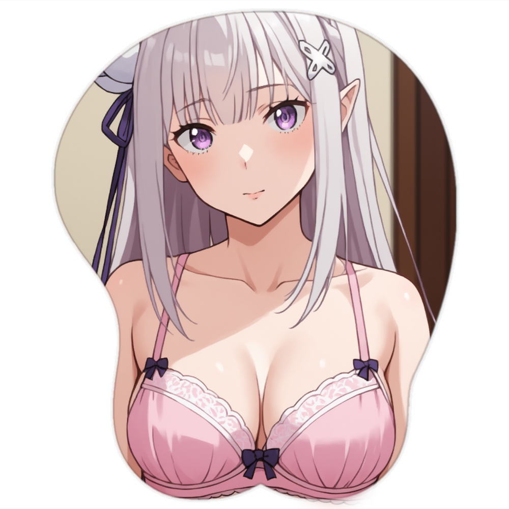 Emilia Hentai Mousepad 3D Boobs Re Zero #3