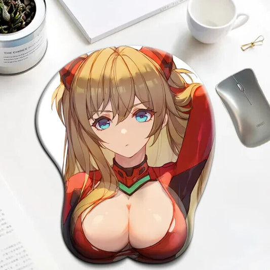 Asuka Langley Soryu Hentai Mousepad 3D Boobs Neon Genesis Evangelion #7