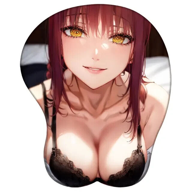 Makima Hentai Mousepad 3D Boobs Chainsaw Man #27