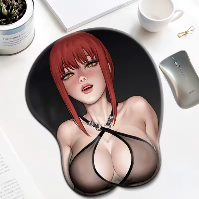 Makima Hentai Mousepad 3D Boobs Chainsaw Man #18