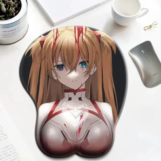 Asuka Langley Soryu Hentai Mousepad 3D Boobs Neon Genesis Evangelion #4