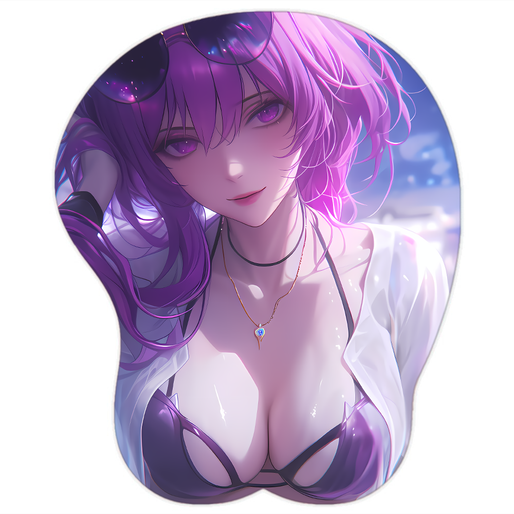 Kafka Hentai Mousepad 3D Boobs Genshin Impact #4