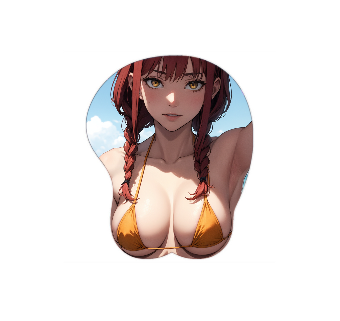 Makima Hentai Mousepad 3D Boobs Chainsaw Man #1