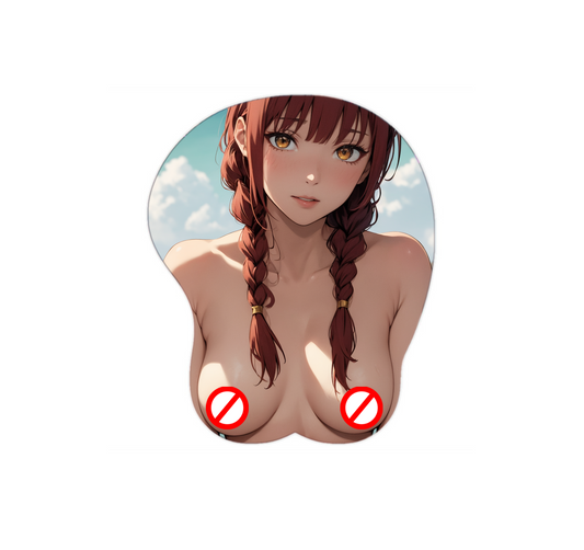 Makima Hentai Mousepad 3D Boobs Chainsaw Man #13