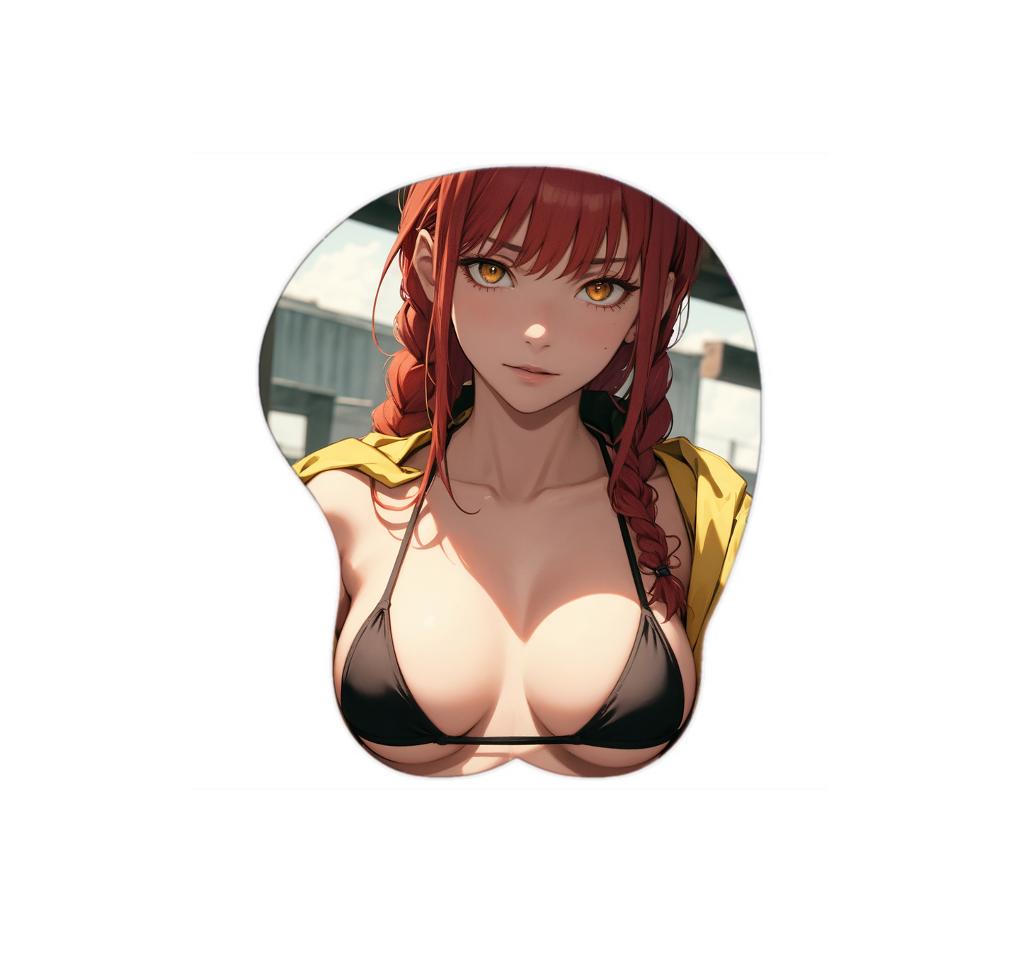 Makima Hentai Mousepad 3D Boobs Chainsaw Man #3