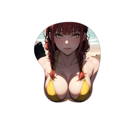 Makima Hentai Mousepad 3D Boobs Chainsaw Man #2