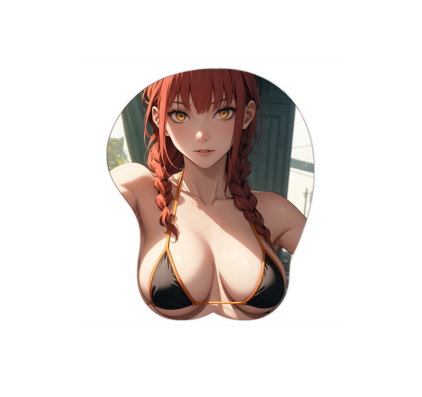 Makima Hentai Mousepad 3D Boobs Chainsaw Man #4